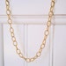 Textured Gold Chain Necklace