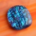 Handmade Dichroic Fused Glass Focal Cab Bead for Pendant Necklace