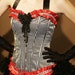 RINGMASTER Red Black Circus Burlesque Corset Costume halloween prom dress XXL