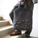 SALE 30% S-UNIVERSAL / Unisex grey felted messenger handbag OOAK