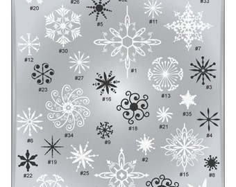 Snowflake SVG Files - Winter Cuttable SVG Files - Snowflake Vector Art - Ai Svg Gsd Eps - Snowflake Cutting Files for Cricut or Silhouette