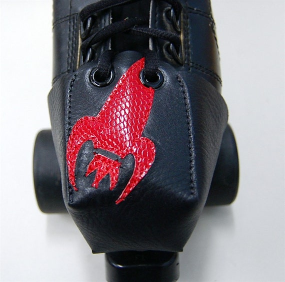 Roller Skate Toe Guard with Red Rocket