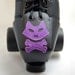 Leather Toe Guards with Purple Pirate Cat