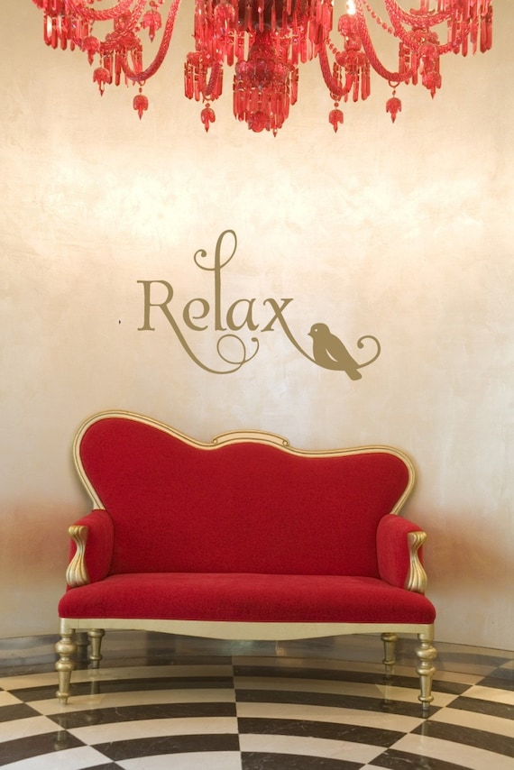 Relax Vinyl Wall Decal