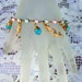 Vintage Charm Bracelet Sea charms Mermaid Pearls Fish Seahorse Hand Blown beads