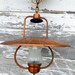 Copper Hanging light lantern style Arts and Crafts Mission Style RESERVED for LINDA