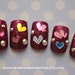 Japanese Nail Art- Whole Lotta Love (Larger Size) Press On Nails