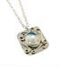 Moonstone and Sterling Silver swirl pendant