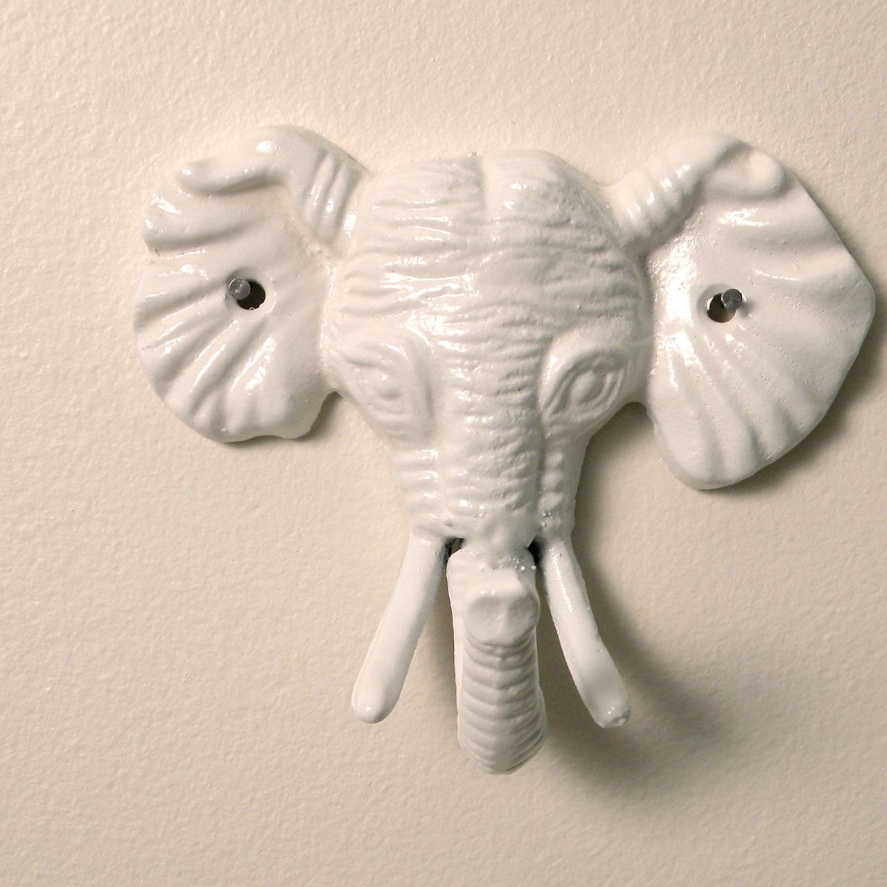 elephant wall hook by monkeyandsquirrel on Etsy