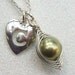 Limited Edition Pea in the Pod Choose your Initial in Silver - M And A Only