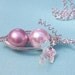 Peas In A Pod Pendant Necklace For Special Daughters, Sisters or Best Friends In Silver