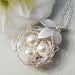 Sterling Silver Birds Nest With Three Leaves - ALL STERLING SILVER Rustic Nest