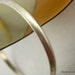 Handwrought Sterling Bangle Bracelet CW Solid Silver
