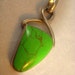Vintage Mexico Large Green Turquoise Stone Pendant