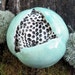 Turquoise Bloom Pod Ceramic Wall or Garden Art