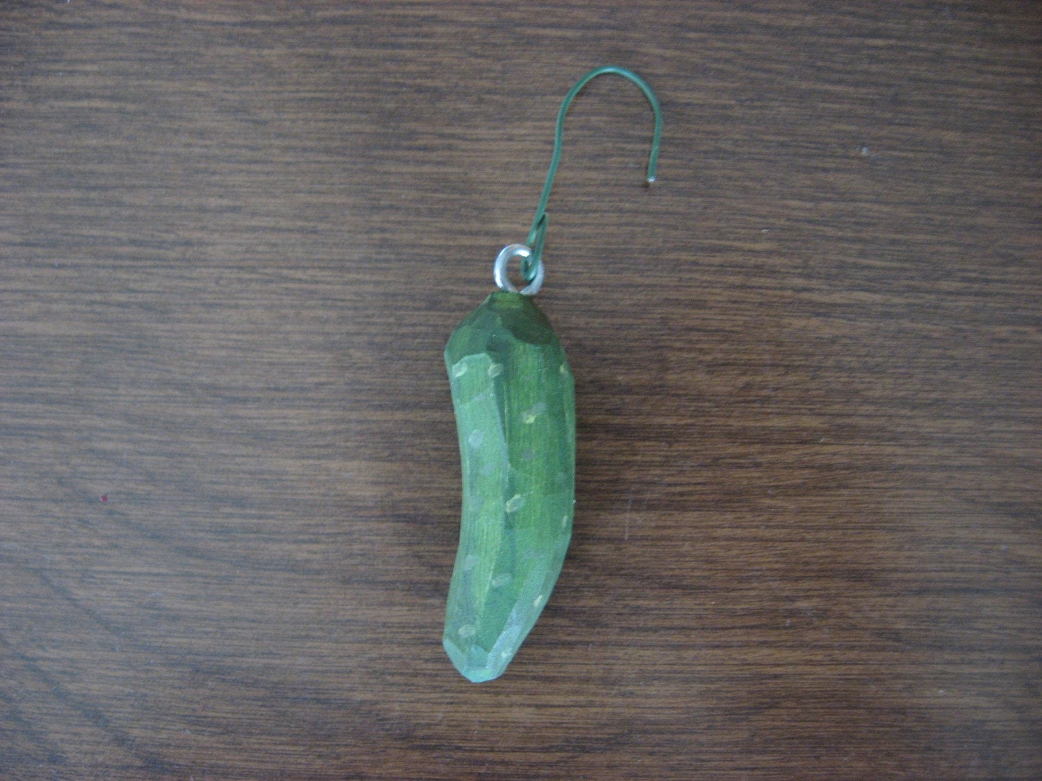 hand carved wooden christmas pickles this is by