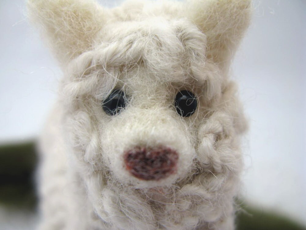 Alpaca Needle Felted Animal