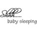 Clearance Shhh....baby sleeping Vinyl Decal Color Matte Soft Pink