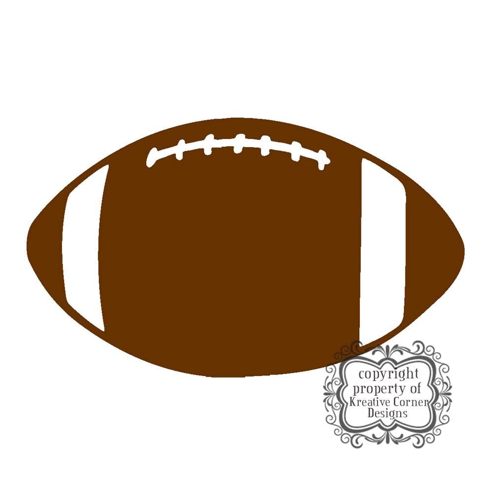 Football Vinyl Decal by KreativeCorner on Etsy