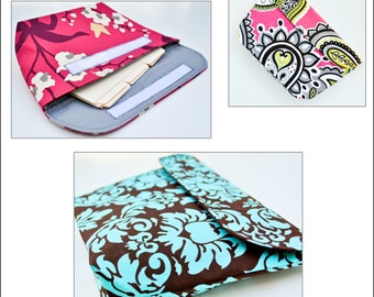 PDF Sewing Pattern -- Coupon File Organizer Clutch with Divider Template -- Instant Download