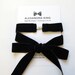 Black Velvet Bow Tie