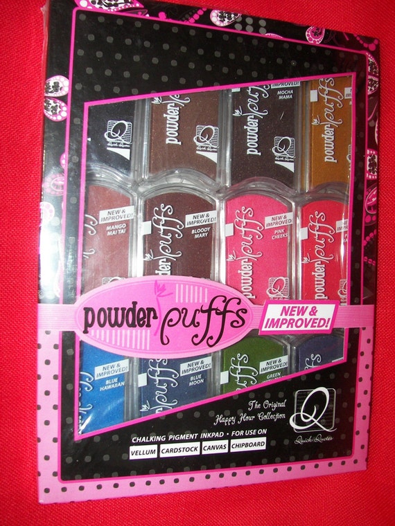 POWDER PUFF INK SET of ONE DOZEN