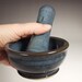 Mortar and Pestle in Croc blue Glaze- Kitchen Prep Tool
