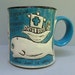 Patron Saint Mug, Whales, St. Brendan, Blue