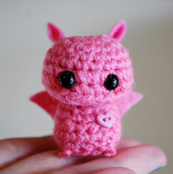 Pink Mini Bat Amigurumi Kawaii Halloween by twistyfishies ...