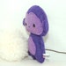 purple monkey plush toy