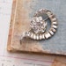 Vintage Rhinestone Art Deco Swirl Brooch Great Gatsby