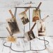 Vintage - Wire Frame Lampshade. Photo Display. Mobile