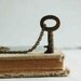 Key to Her Heart - Tiny Vintage KEY Necklace