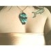 SALE Ocean owl wing necklace