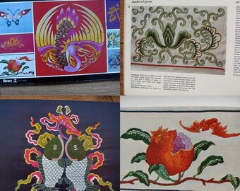 1977 Embroidery patterns CHINESE Embroideries
