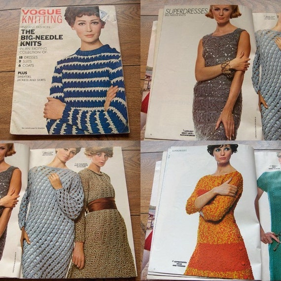 VINTAGE 60s VOGUE knitting patterns Dresses Suits Coats