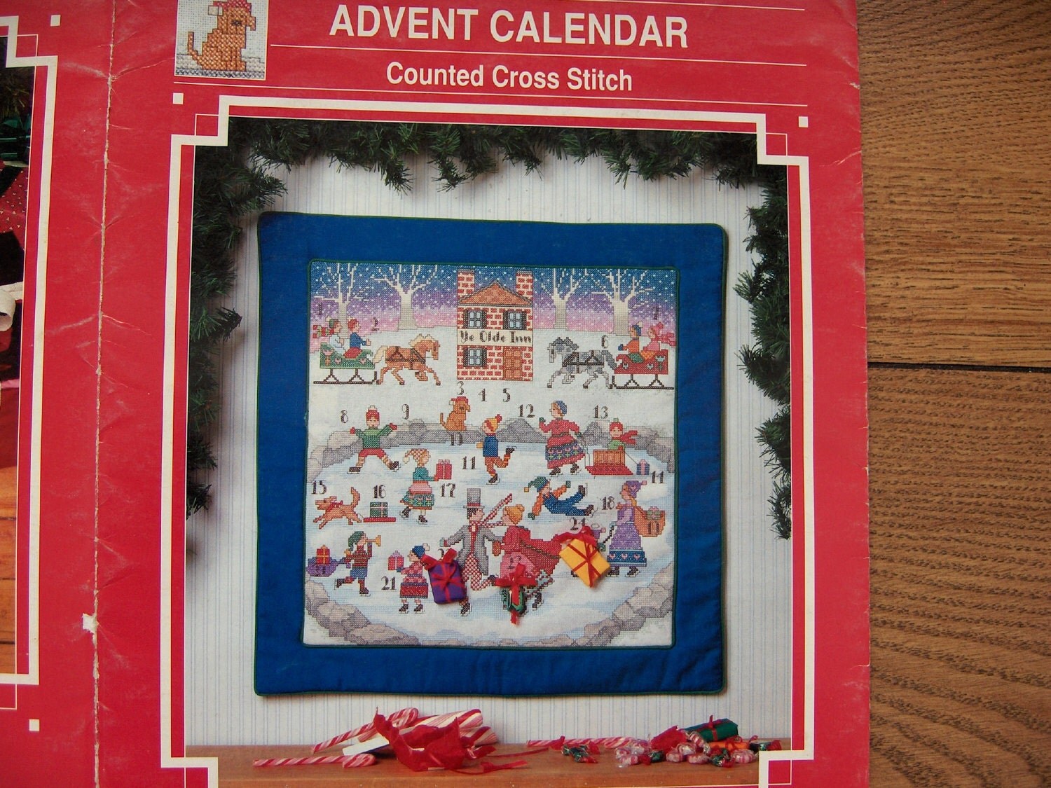 1990 Cross stitch Advent Calendar
