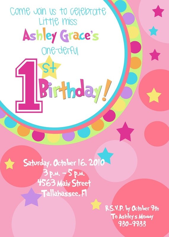 One-derful First Birthday Invitation Il_570xn