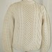 Unisex - Cable Knit Fisherman's Sweater - Tally Ho - Henry Pollak Inc. - Made in Italy