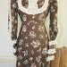 Better Than Buttered Biscuits - Brown Prairie Girl Dress - Hippie - Bohemian - - Steampunk - Victorian - Circa 1970s