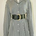 So Overt its Covert - Lord & Taylor Silk Blouse - Black and White Striped Top -