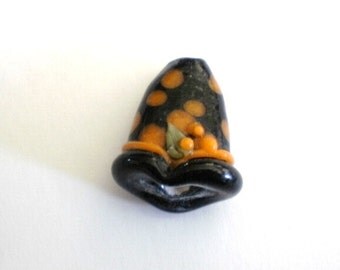 Witches Hat Lampwork Halloween Bead