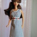 Barbie Dress Hearts and Stripes Red White Blue