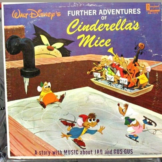 Vintage children's record album from 60s Walt Disney by Fancywork