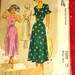McCalls 7692. 1950s vintage sewing pattern. Bust 34 inches.
