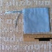 Small Powder Blue Drawstring Pouch