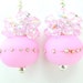 Pink Earrings, Pink Glass Earrings, Bubblegum Pink Etched Lampwork Earrings, Cotton Candy Pink Earrings - Bubblegum Magic