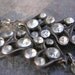 Rhinestone and Faceted Hematite Earrings
