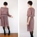 1970s Paisley Grey Dress - S/M