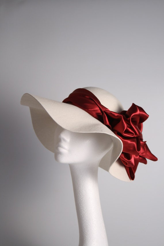 Floppy brimmed felt hat by designsbyannalisa on Etsy